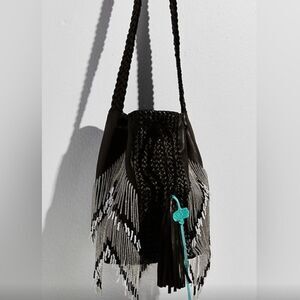 Free People x Enshalla Beaded Bucket Bag